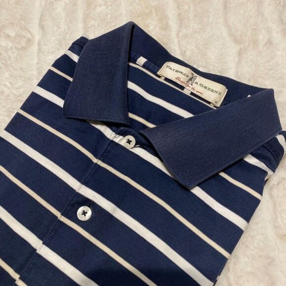 SALE  Fairway & Greene Navy Blue Golf Short Sleeve Polo Men's Size Large - Picture 10 of 11
